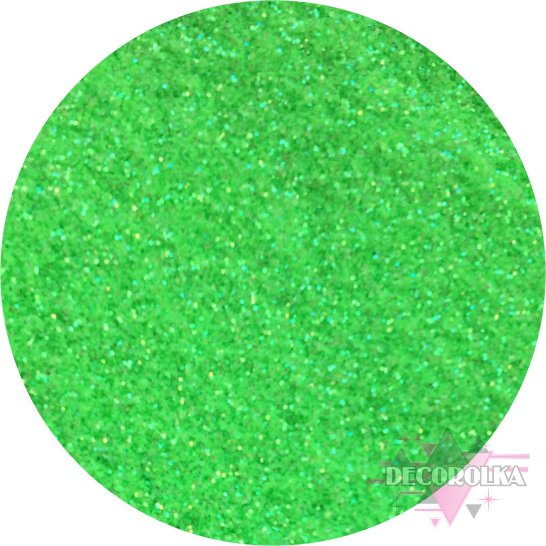 Glitter neon green BOTTLE 10 ML