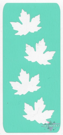 Stencil Swatch Maple Leaves 2