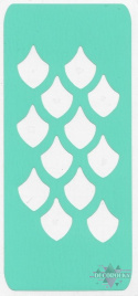 Swatch Fish Scales Stencil 5