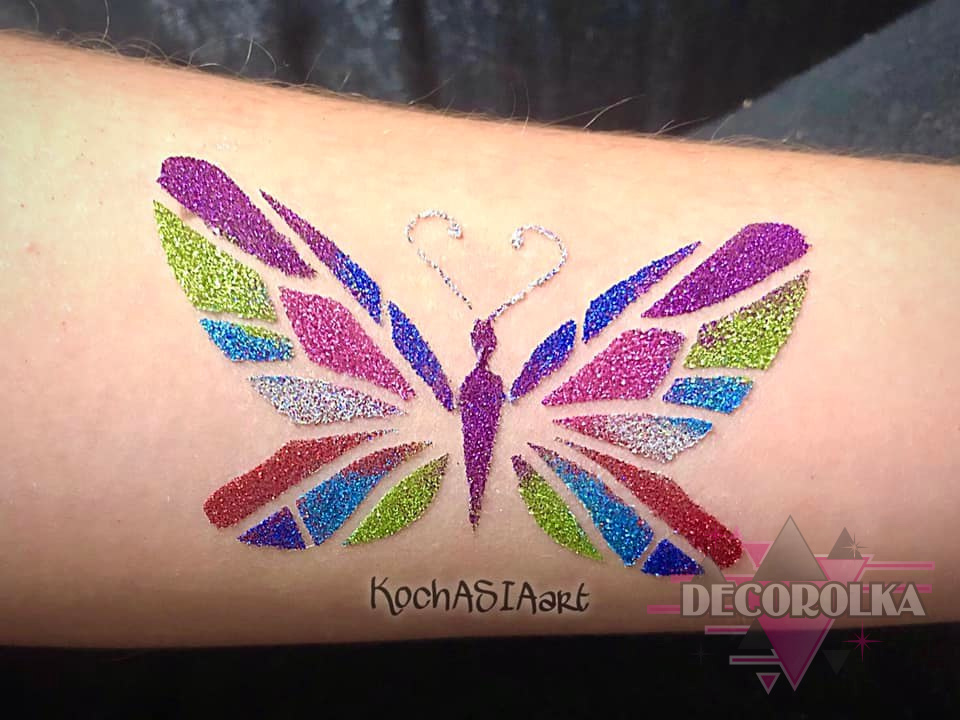 Glitter Tattoo stencils MINI HALLOWEEN
