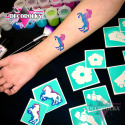 Glitter Tattoo stencils MINI 4 PAWS