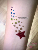 Glitter Tattoo stencils MINI PIRATES