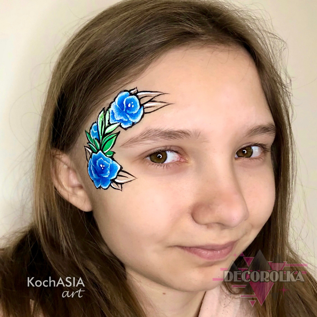 Szablon do malowania twarzy KochASIAart K10 liście