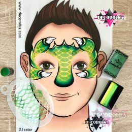 Face painting stencil airbrush stencil 14 snake skin