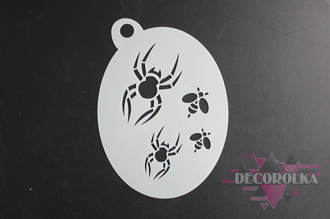 Face painting stencil airbrush stencil 17 spider