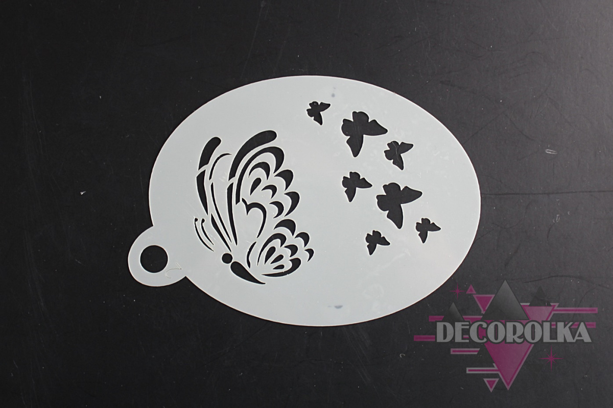 Face painting stencil airbrush stencil 2 butterfly