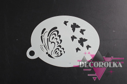Face painting stencil airbrush stencil 2 butterfly