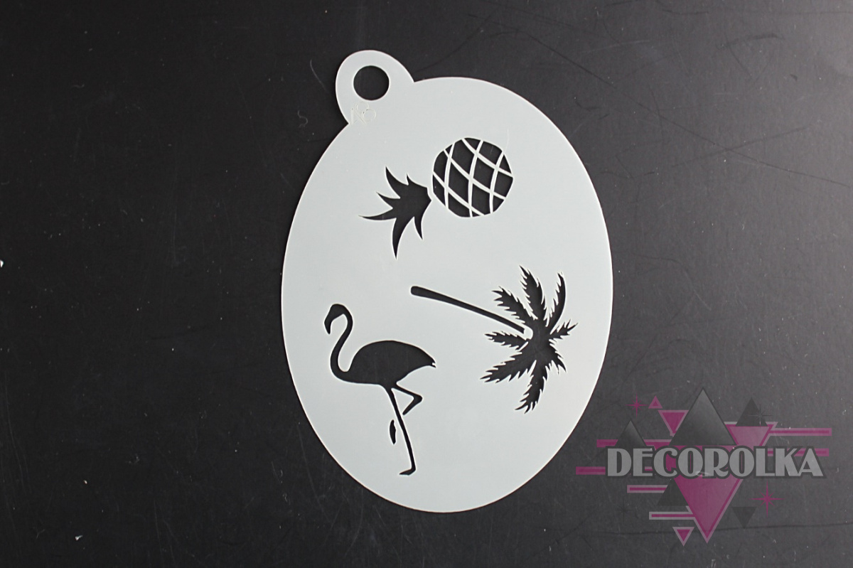 Face painting stencil airbrush stencil 48 pineapple flamingo