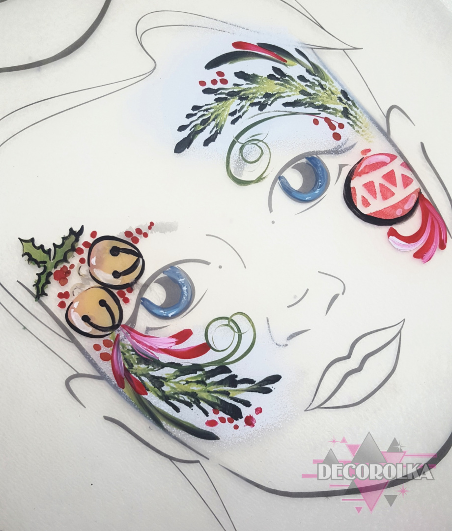 Face painting stencil airbrush stencil BN 6