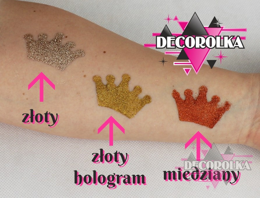 Glitter Pollen for tattoos gold
