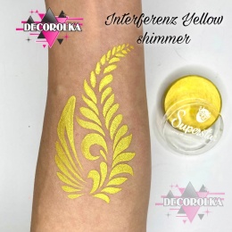 Superstar farba do twarzy i ciała 16 g Interferenz Yellow (shimmer) 132