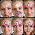 KochASIAart K32 Face painting stencil airbrush stencil