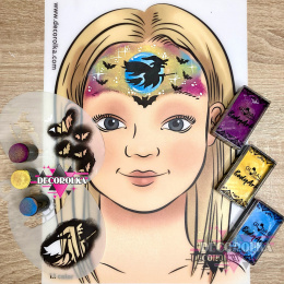 Face painting stencil airbrush stencil H6 witch