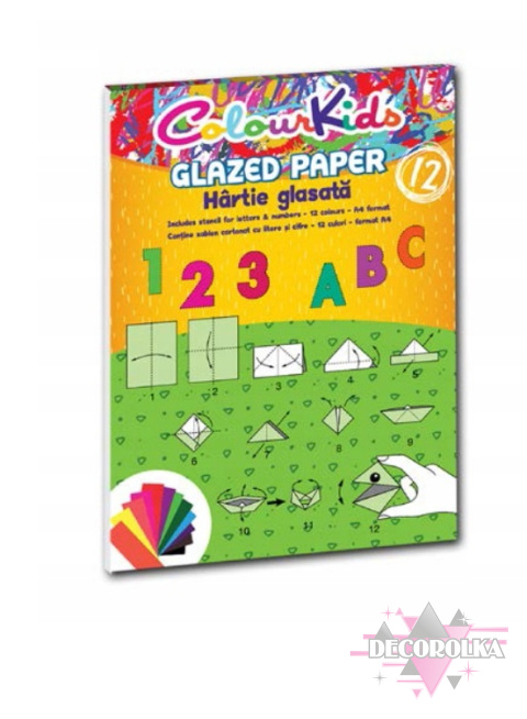 Papier kolorowy A4 12 kartek Colour Kids