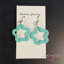 Kolczyki gwiazki turkus
