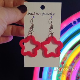 Kolczyki gwiazki różowe