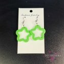 Kolczyki gwiazki zielone