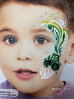 Szablon do malowania twarzy areografu 43 traktor