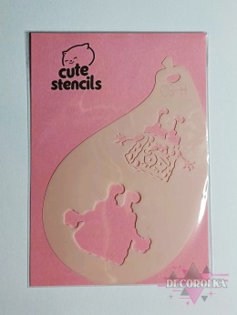 Szablon do malowania twarzy areografu CUTE STENCILS CS-8