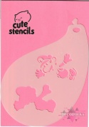 Szablon do malowania twarzy areografu CUTE STENCILS CS-11