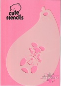 Szablon do malowania twarzy areografu CUTE STENCILS CS-12