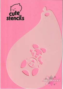 Szablon do malowania twarzy areografu CUTE STENCILS CS-12