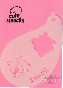 Szablon do malowania twarzy areografu CUTE STENCILS CS-13