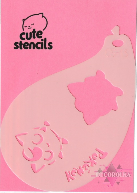 Szablon do malowania twarzy areografu CUTE STENCILS CS-13