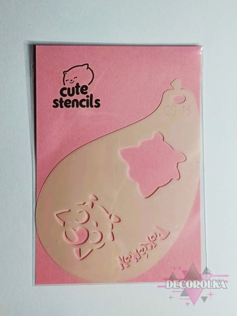 Szablon do malowania twarzy areografu CUTE STENCILS CS-13
