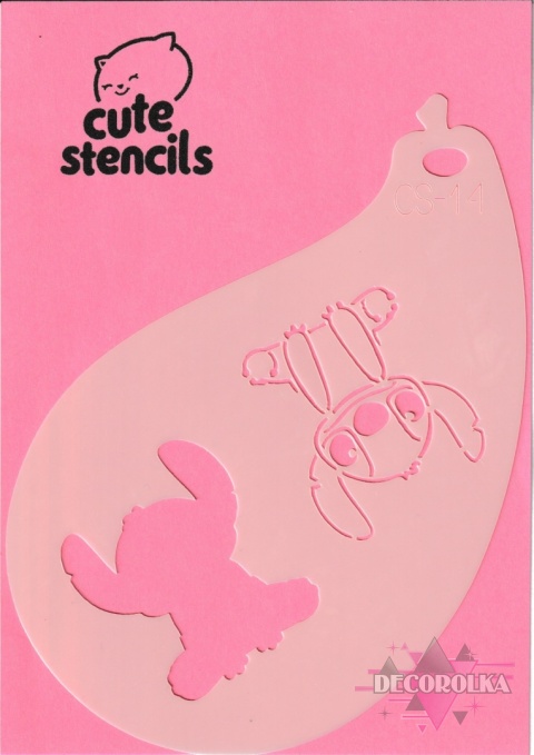 Szablon do malowania twarzy areografu CUTE STENCILS CS-14