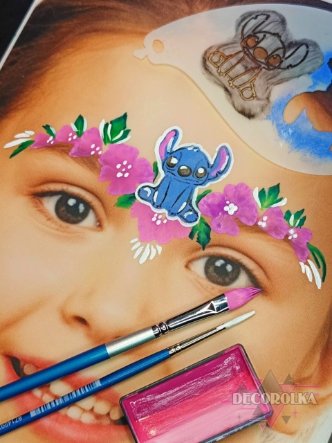 Szablon do malowania twarzy areografu CUTE STENCILS CS-14