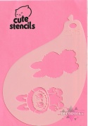 Szablon do malowania twarzy areografu CUTE STENCILS CS-15