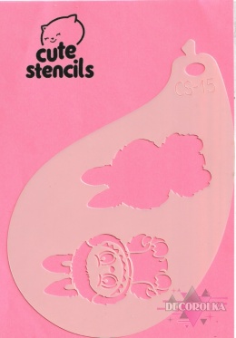 Szablon do malowania twarzy areografu CUTE STENCILS CS-15
