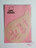 Szablon do malowania twarzy areografu CUTE STENCILS CS-2