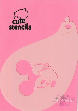 Szablon do malowania twarzy areografu CUTE STENCILS CS-1