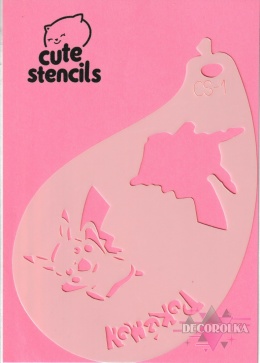 Szablon do malowania twarzy areografu CUTE STENCILS CS-1