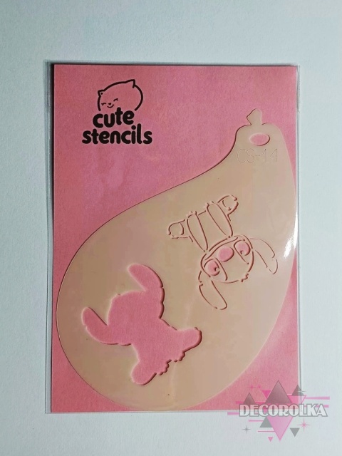 Szablon do malowania twarzy areografu CUTE STENCILS CS-14