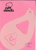 Szablon do malowania twarzy areografu CUTE STENCILS CS-3