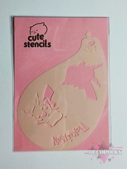 Szablon do malowania twarzy areografu CUTE STENCILS CS-1