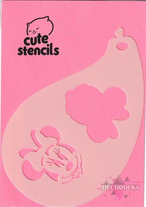 Szablon do malowania twarzy areografu CUTE STENCILS CS-5
