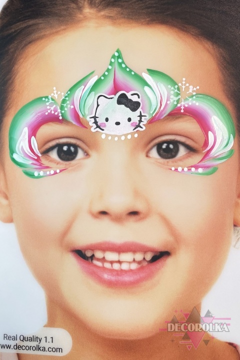 Szablon do malowania twarzy areografu CUTE STENCILS CS-6