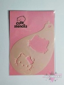 Szablon do malowania twarzy areografu CUTE STENCILS CS-6