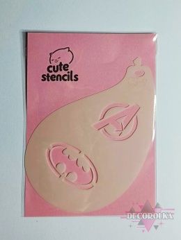 Szablon do malowania twarzy areografu CUTE STENCILS CS-9