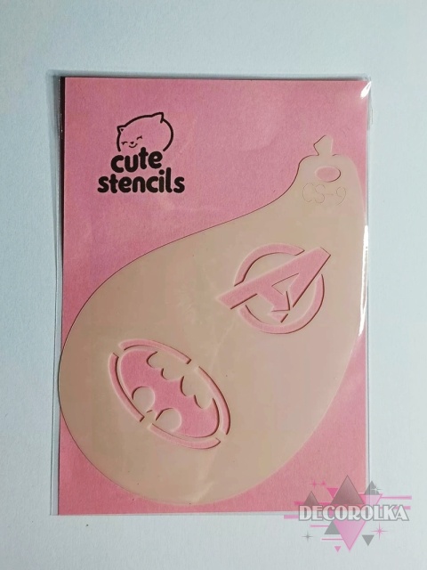 Szablon do malowania twarzy areografu CUTE STENCILS CS-9