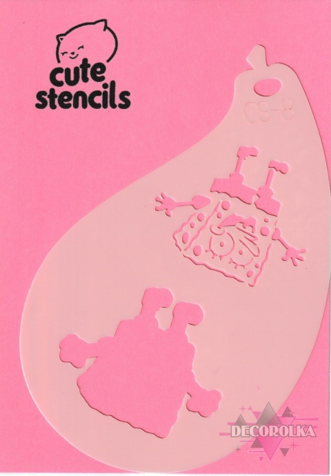 Szablon do malowania twarzy areografu CUTE STENCILS CS-8