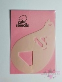 Szablon do malowania twarzy areografu CUTE STENCILS CS-7