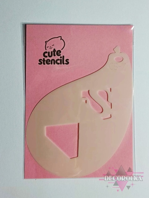 Szablon do malowania twarzy areografu CUTE STENCILS CS-7