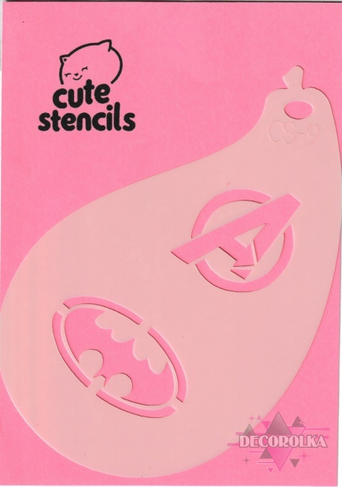 Szablon do malowania twarzy areografu CUTE STENCILS CS-9