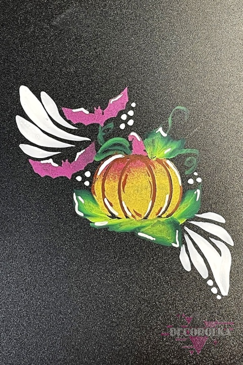 Szablon do malowania twarzy areografu H2 dynia duszek