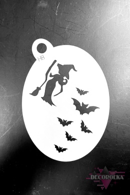 Szablon do malowania twarzy areografu H8 czarownica